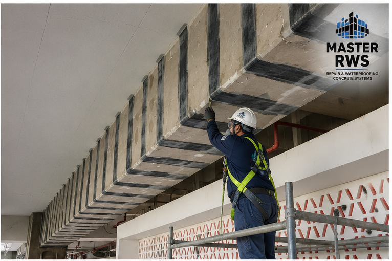 Refuerzo estructural con fibra de carbono en proyecto de Master RWS